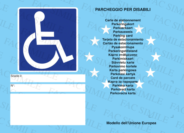 Ad Aosta il contrassegno disabili diventa davvero europeo