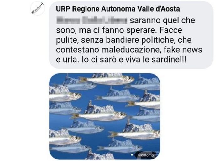 Le Sardine fanno discutere il Consiglio Valle e Fosson risponde