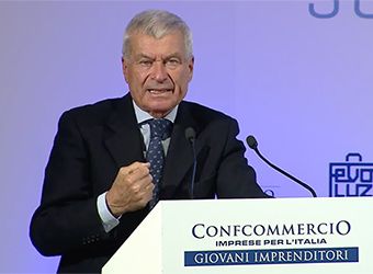 Carlo Sangalli, presidente nazionale Confcommercio