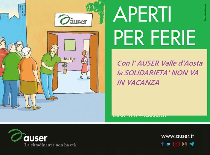 L’estate non ferma l’Auser: volontari in campo contro la solitudine