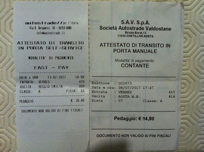 L’OPINIONE DI UN LETTORE: Valle d’Aosta disonorata dal caro pedaggi autostradali