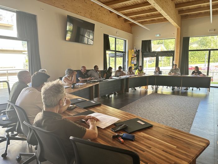 Una fase del Consiglio comunale