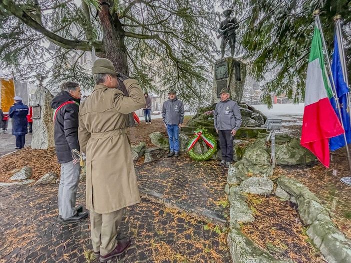 Nelle foto la celebrazione a Courmayeur