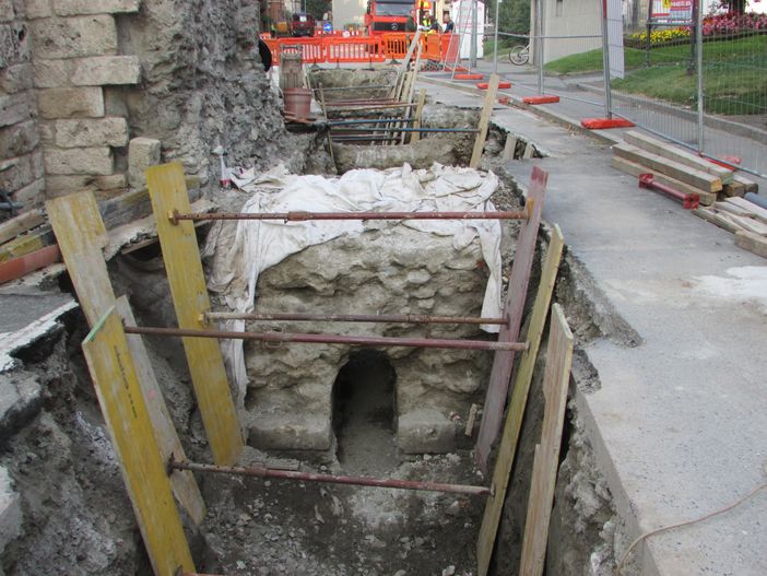 La breccia risalente alla fondazione di Augusta Praetoria