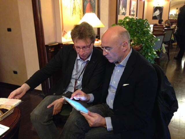 Lattanzi e Berthot (a sinistra) Lattanzi e Berthot (a sinistra)