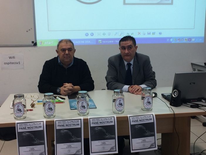 Daniele Ernesto Mantovanelli, presidente dell'associazione disabili VdA, e Luca Concas membro dell' associazione