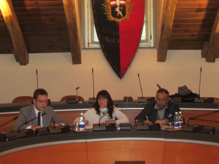 La riunione della Prima commissione consiliare del Comune di Aosta