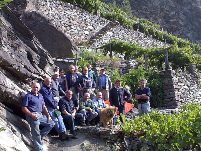 Commercianti in Festa 2016 della Valdigne a braccetto tra le pergole della Tòupie Gourmanda