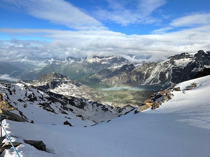 Val d'Ayas: Nei pressi del Rifugio Quintino Sella al Felik
