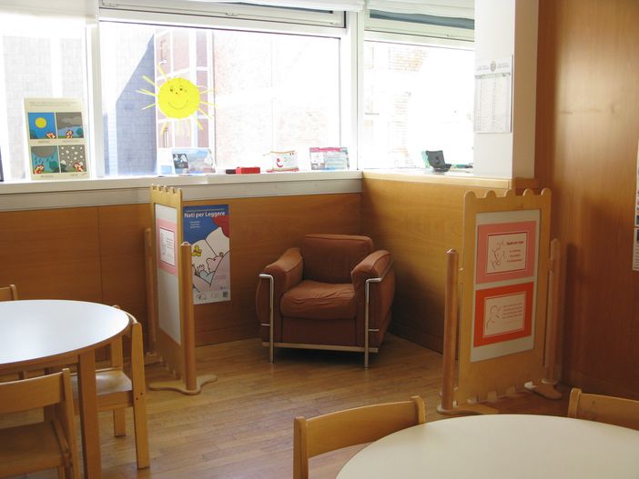 Lo spazio per allattare nella Biblioteca regionale di Aosta