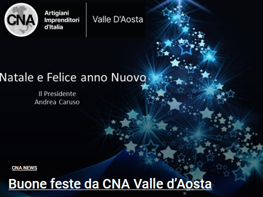 Buone feste da CNA Valle d’Aosta