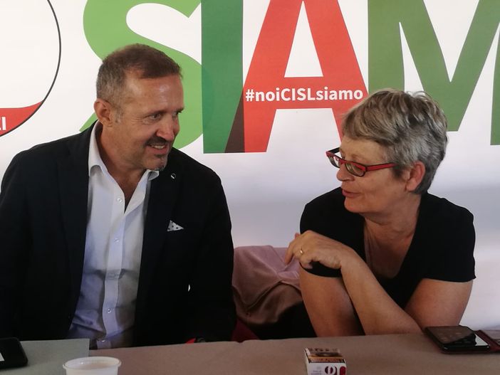 Jean Dondeynaz con Annamaria Furlan