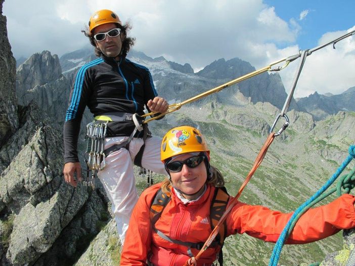 Stephanie Frigière insieme al suo compagno, Giovanni Ongaro Stephanie Frigière insieme al suo compagno, Giovanni Ongaro