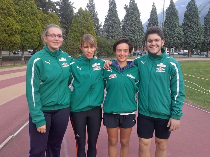 Da sinistra: da sinistra Valentina Campana, Veronica Pirana, Camilla Vuillermoz e Lorenzo Serpone