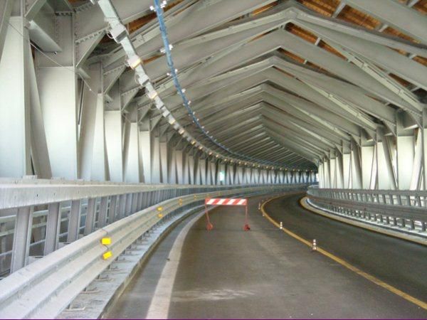 Un tratto del raccordo in alta valle