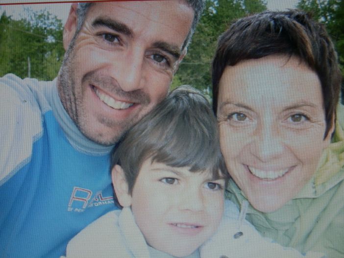Mamma Angela e papà Roberto con il piccolo Lorenzo