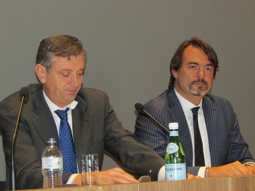 Marco Linty e Maurizio Barnabé (estraneo alle accuse e sentito dal pm come teste), rispettivamente presidente ed ex direttore generale della Bccv