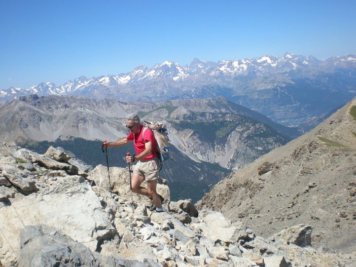 Dal colle di Chaude Maison panorama sul Delfinato