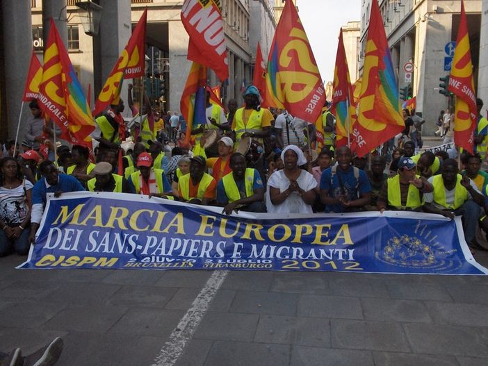 IMMIGRAZIONE: 'Carovana migranti' fermata a Chamonix IMMIGRAZIONE: 'Carovana migranti' fermata a Chamonix