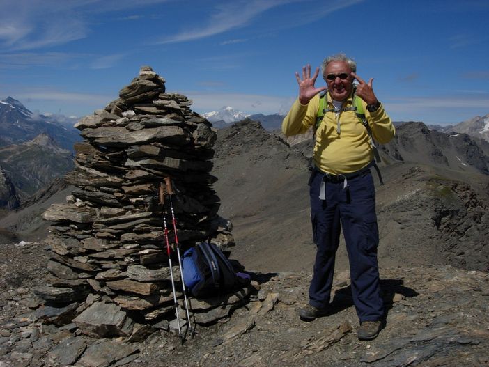 Sulla settima cima concatenata al Col de l’Iseran (Ph. Mauro Carlesso)