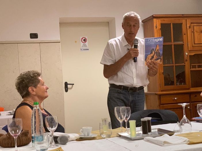 Paolo Paci e la presidente Maria Grazia Vacchina in occsione di un precedente incontroal circolo della stampa