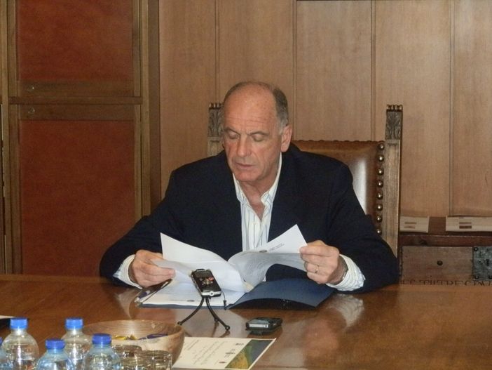 Il presidente della Giunta Augusto Rollandin