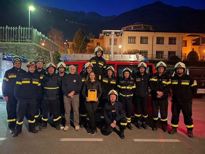 I Vigili del Fuoco Volontari di Quart a scuola di DAE