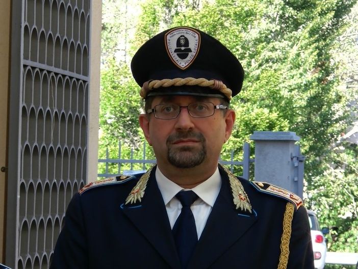 Il Comandante della Polizia locale di Aosta, Fabio Fiore