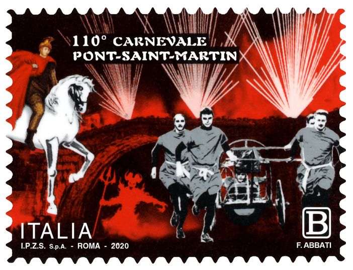 Pont Saint Martin: Un francobollo celebra la 110/a edizione del Carnevale storico Pont Saint Martin: Un francobollo celebra la 110/a edizione del Carnevale storico