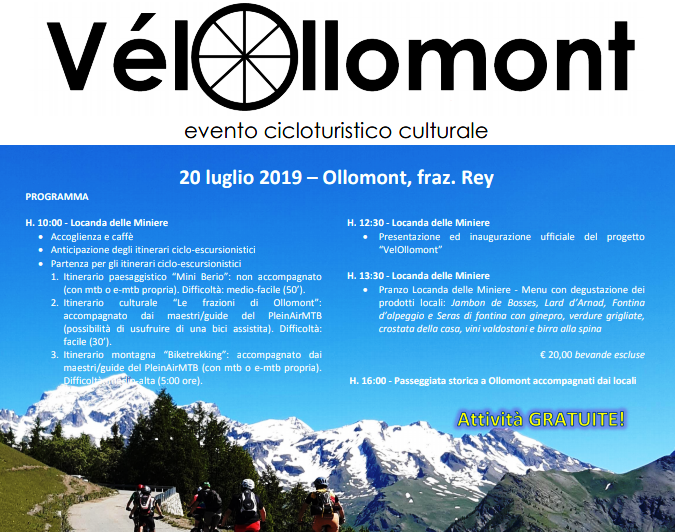 VélOllomont porta alla scoperta del comune della Valpelline in bicicletta VélOllomont porta alla scoperta del comune della Valpelline in bicicletta