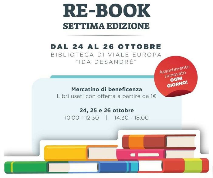 Il mercatino del libro usato “Re-book” compie sette anni