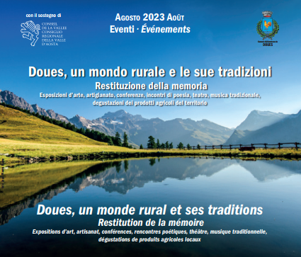 “Doues, un mondo rurale e le sue tradizioni - La Restituzione della memoria” “Doues, un mondo rurale e le sue tradizioni - La Restituzione della memoria”