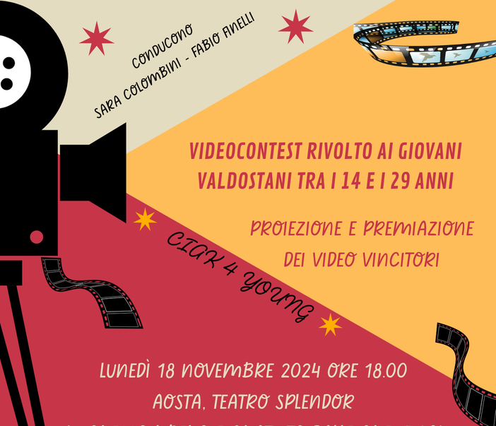 Videocontest “CIAK4YOUNG”: proiezione e premiazione dei cortometraggi vincitori Videocontest “CIAK4YOUNG”: proiezione e premiazione dei cortometraggi vincitori