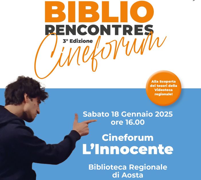 Ritorna il Cineforum della Biblioteca regionale Ritorna il Cineforum della Biblioteca regionale