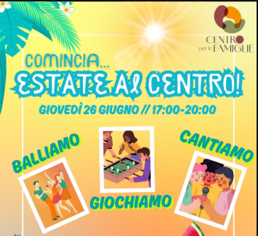 Il Centro per le famiglie conclude le attività del Mese delle Famiglie e dà il via all'estate