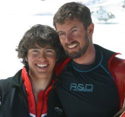 I fratelli Origone, a sinistra Ivan, a destra Simone