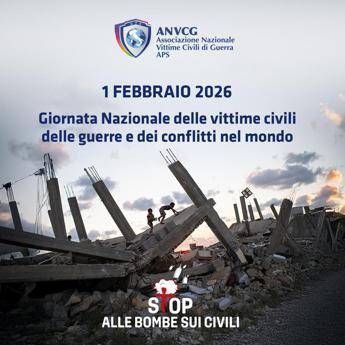 Anvcg e Anci, l’Italia si illumina di blu per chiedere stop alle bombe sui civili