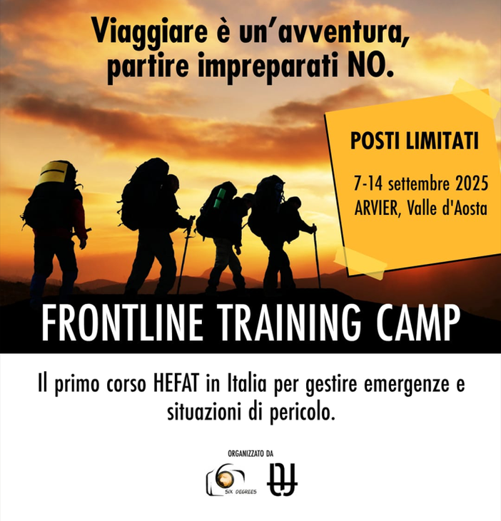 Ritorna il Frontline Training Camp di Arvier