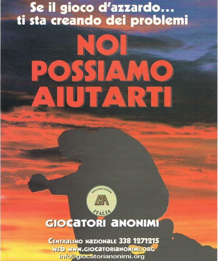Costituito a Ivrea gruppo Giocatori Anonimi per combattere gioco compulsivo