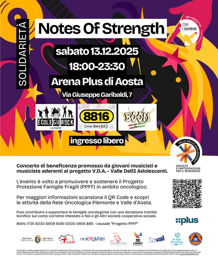 “Notes of Strength”: la musica dei giovani per le famiglie fragili