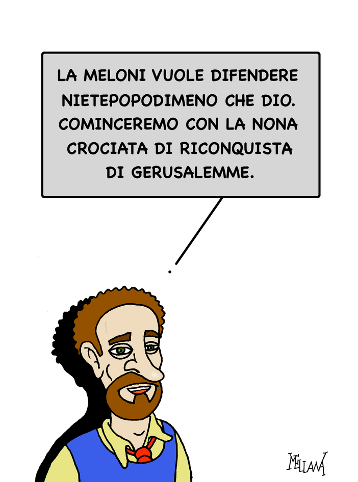LA VIGNETTA DELLA SETTIMANA: NOI SIAMO CON DIO dato che Dio non è con noi LA VIGNETTA DELLA SETTIMANA: NOI SIAMO CON DIO dato che Dio non è con noi
