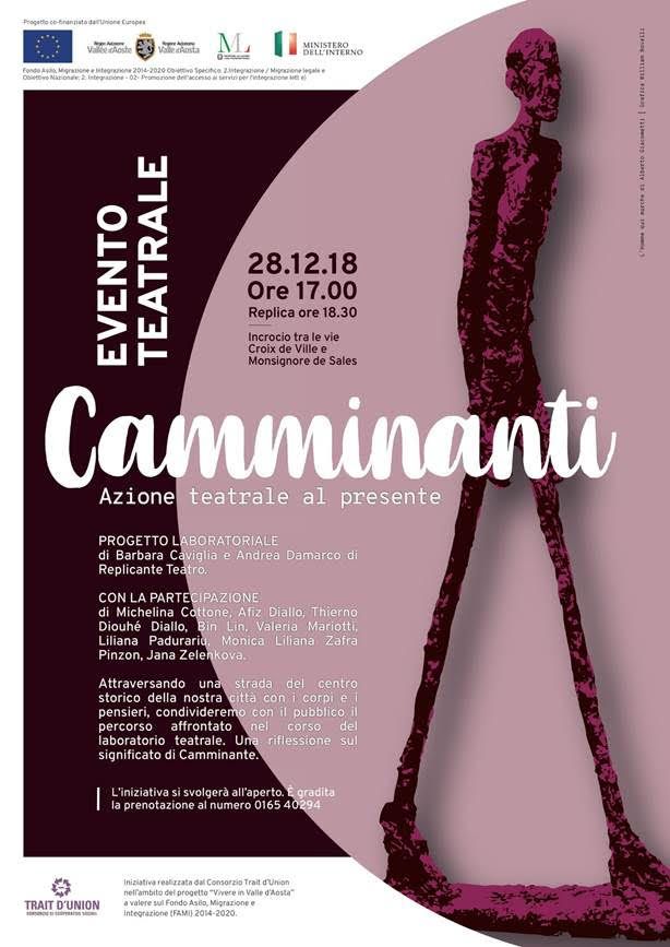 Al via 'Camminanti', laboratorio di teatro per cittadini stranieri