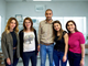 Jacopo Luboz e la sua equipe. Da sinistra: Elisa Bidese, Enza Agostino, Jacopo Luboz, Lorenza Giordano, Ilaria Russo