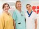 Sara Calligaro, responsabile del Coordinamento Ospedaliero donazione di organi e tessuti tra le infermiere esperte in Procurement Morena Gualtieri (sn) e Francine Massariol