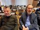 Luigi Fosson, a sn, con Emilio Conte, direttoree generale Adava