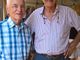 Cesar Dujany avec François Stevenin pres. Union de la Presse Francophone - section de la Vallée d'Aoste