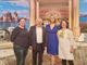 Da sn: Valentina Challancin (Coldiretti Valle d’Aosta), Elio Gasco, Anna Falchi e Claudia Vuillermoz