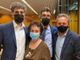 Marco Sorbara (sn) con la maamma ed i fratelli