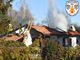Incendio a Chiaverano, vicino ad Ivrea, intervento VVF VdA
