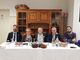 Alessandro Fusaro, Maria Grazia Vacchina, don Dante Carraro Direttore CUAMM, Giovanni Donati, e Stefano Durando responsabile punto appoggio CUAMM Piemonte. L'incontro con Don Dante è stato propedeutico alla formazione di un punto di appoggio in Valle d'Aosta